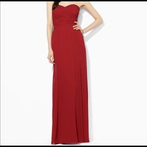 Red Ralph Lauren gala dress